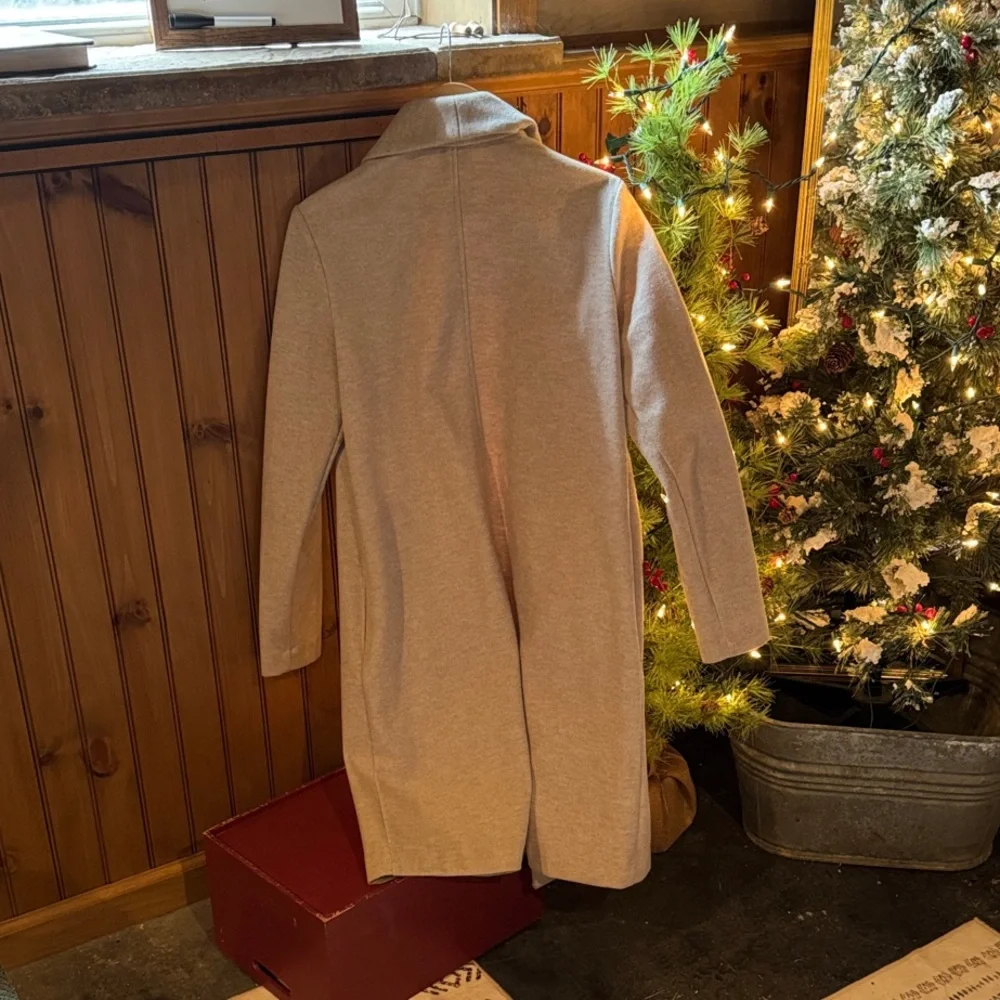 Joie Light Beige Open Front Coat - Picture 4 of 4